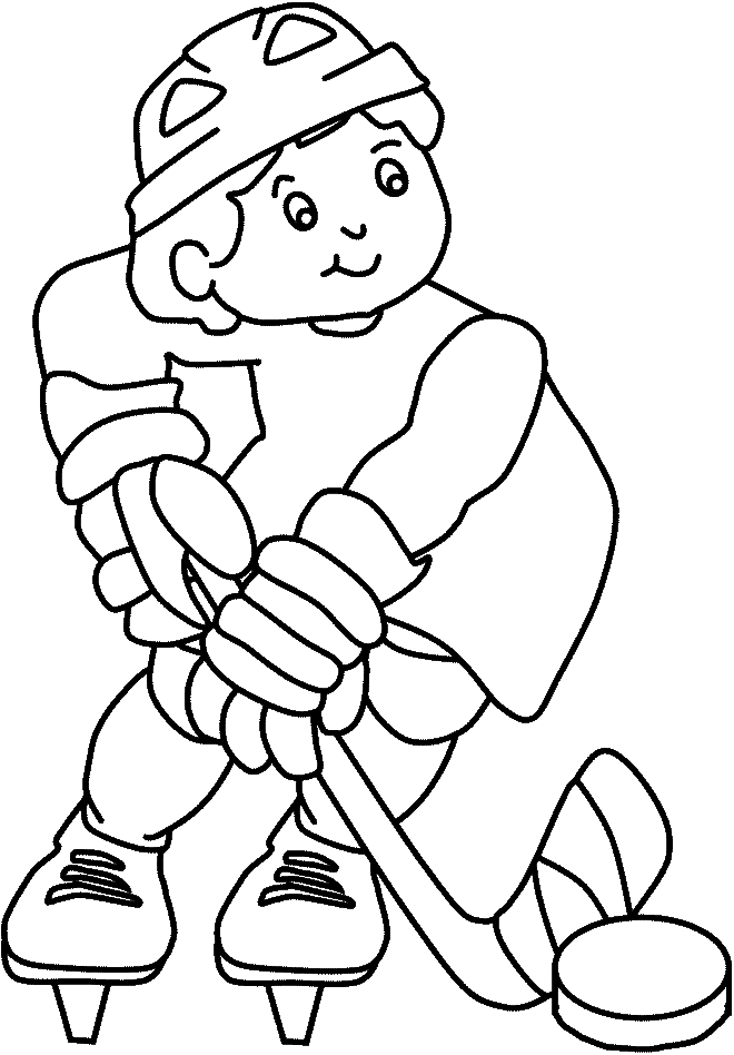Free printable hockey coloring pages for kids