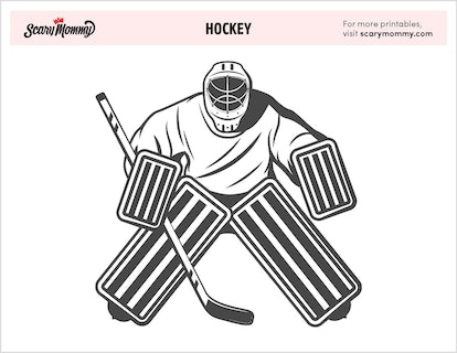 Check yourself there are no penalties on these hockey coloring pages