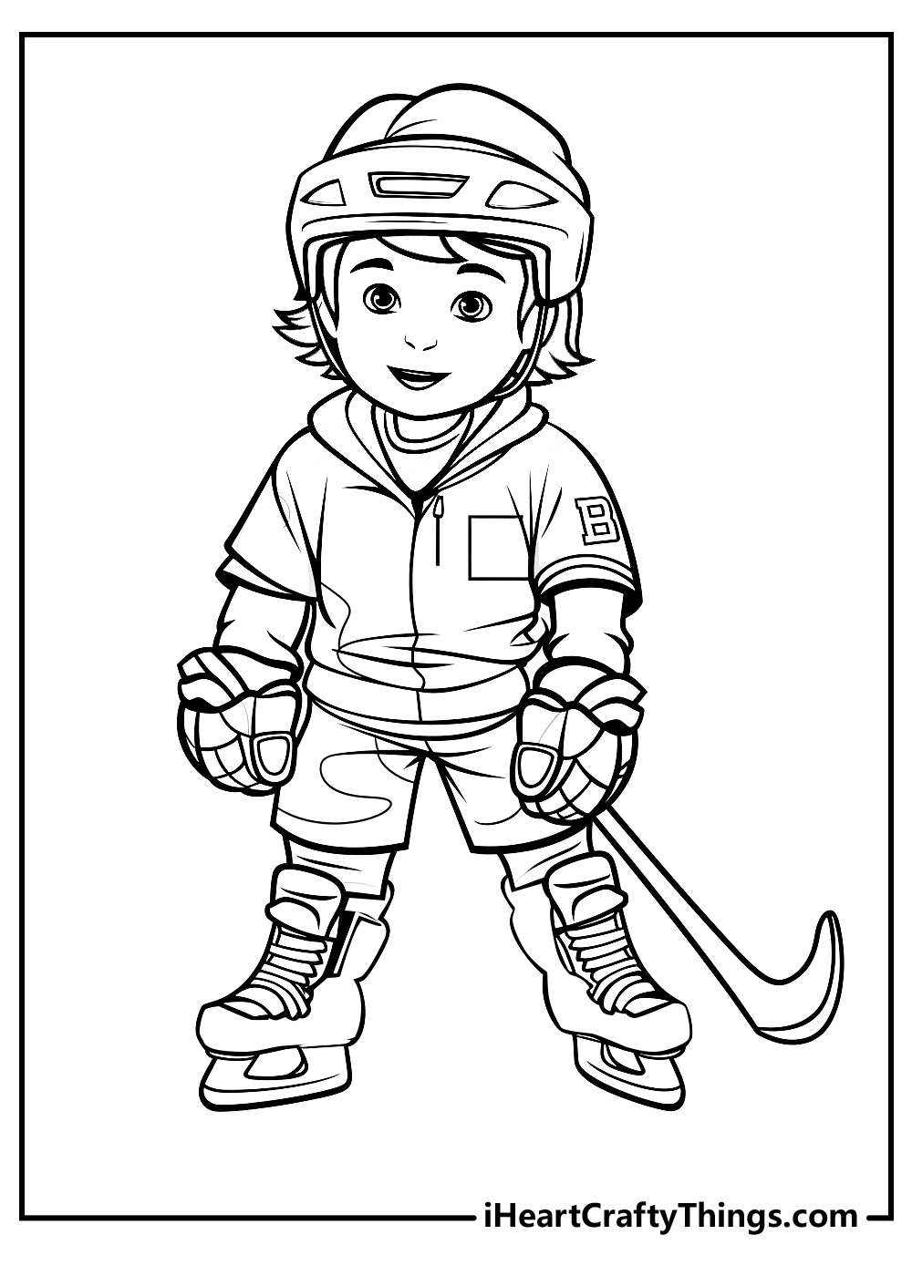 Hockey coloring pages free printables