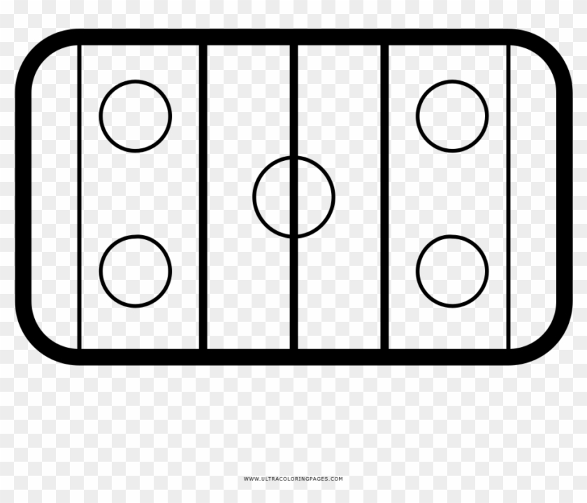Ice hockey rink coloring page