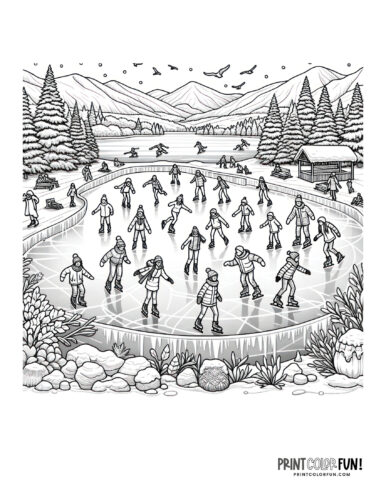 Chill out with ice skating clipart cool crafts educational activities for kids at