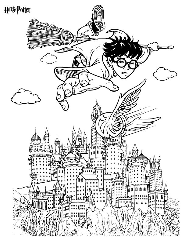 Harry potter coloring pages