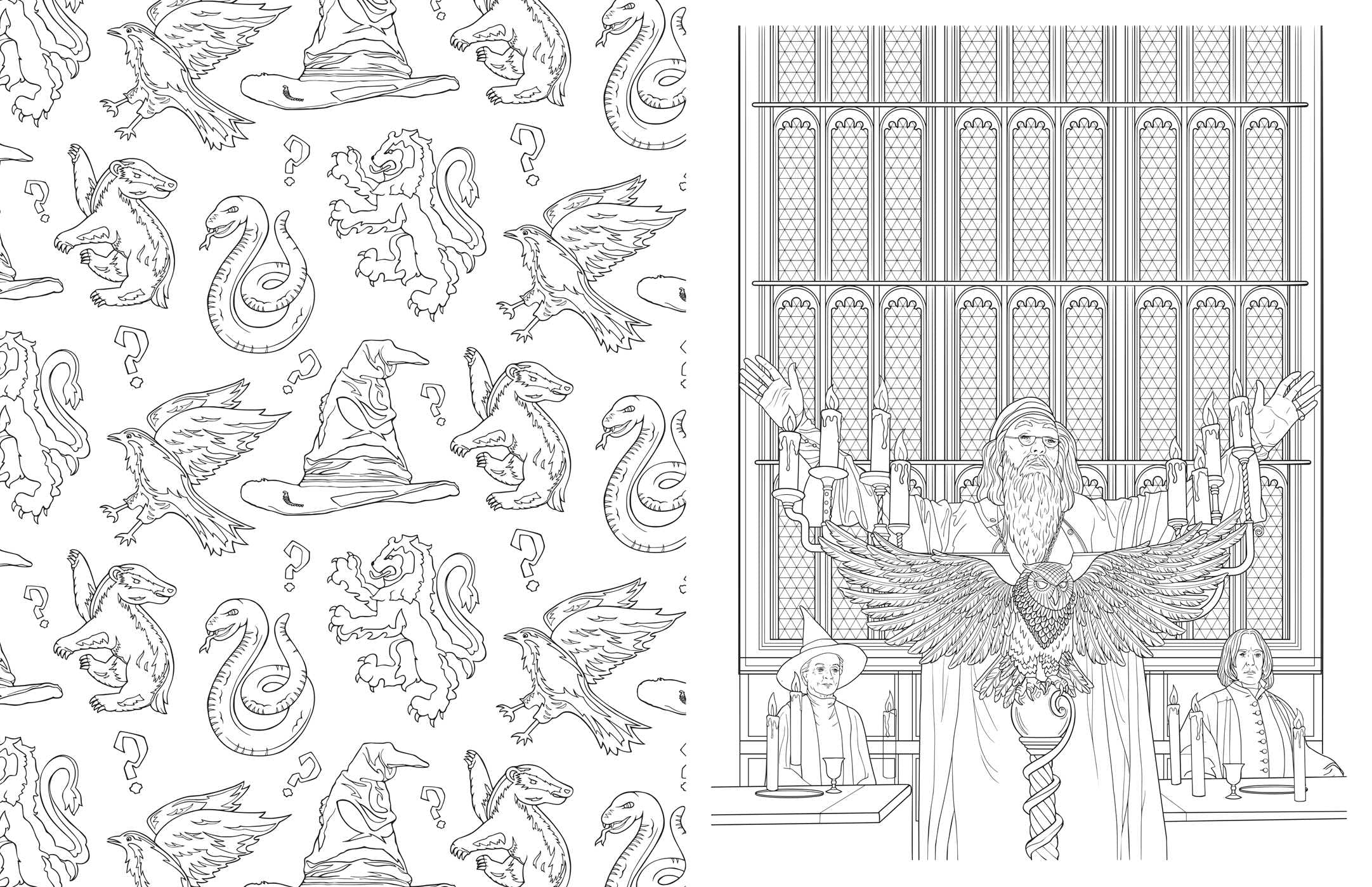 Harry potter an official hogwarts coloring book