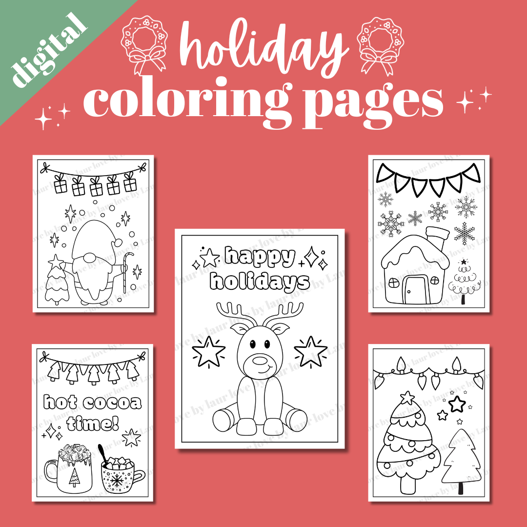 Holiday coloring pages