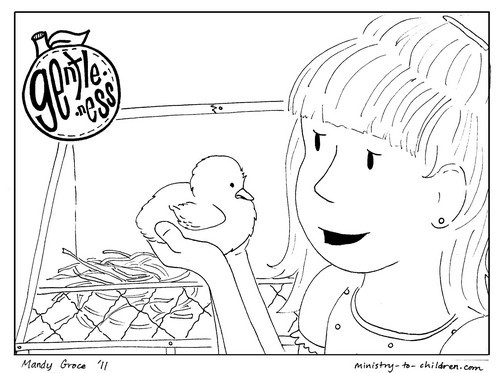Gentleness coloring page for kids printable free