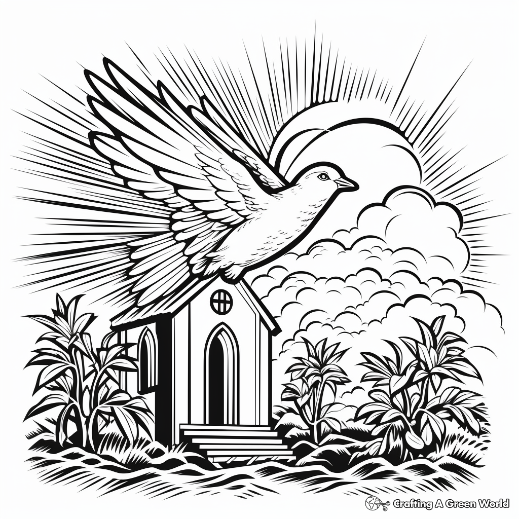 Holy spirit coloring pages