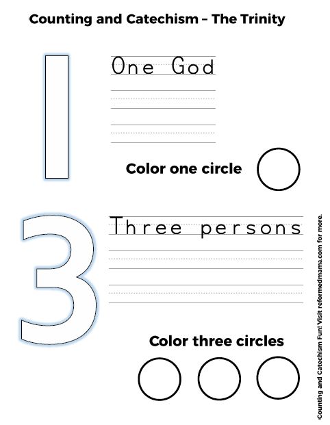 Teaching kids about the trinity childrens catechism questions
