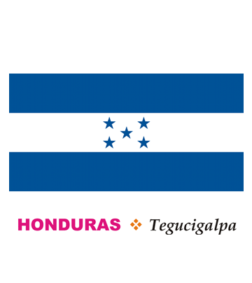 Honduras flag coloring pages for kids to color and print