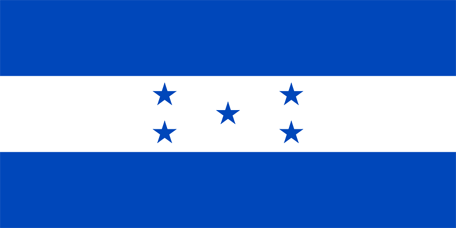 Coloring page for the flag of honduras