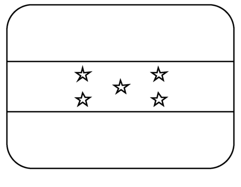 Flag of honduras emoji coloring page free printable coloring pages