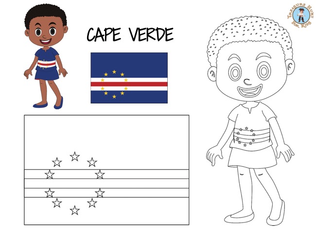 Cape verde coloring page