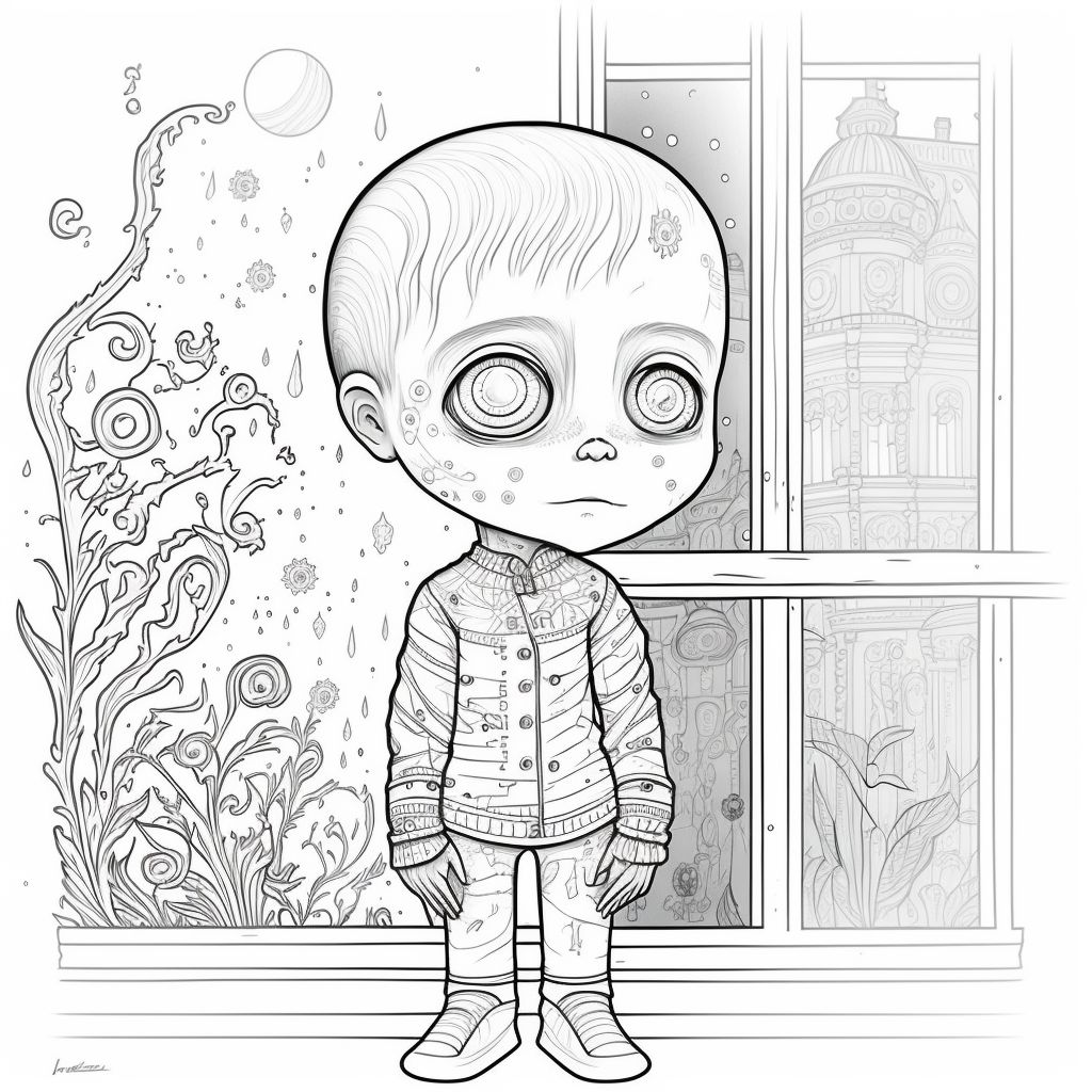 Spooky fun for all ages chibi horror coloring book made by teachers