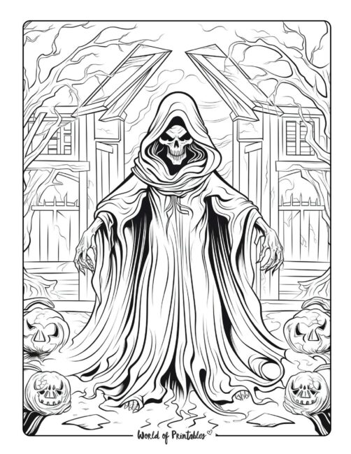 Horror coloring pages