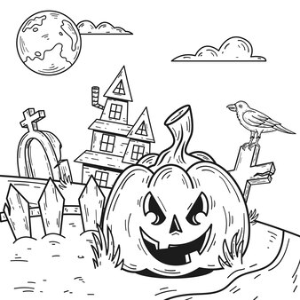 Horror coloring pages images