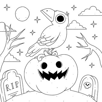 Horror coloring pages images