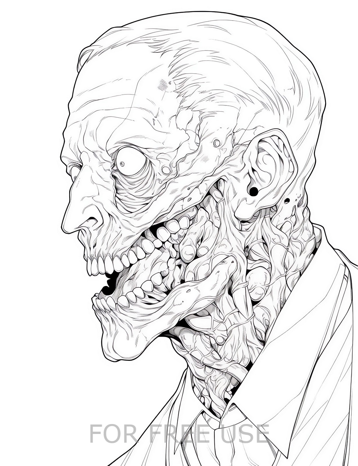 Horror coloring page