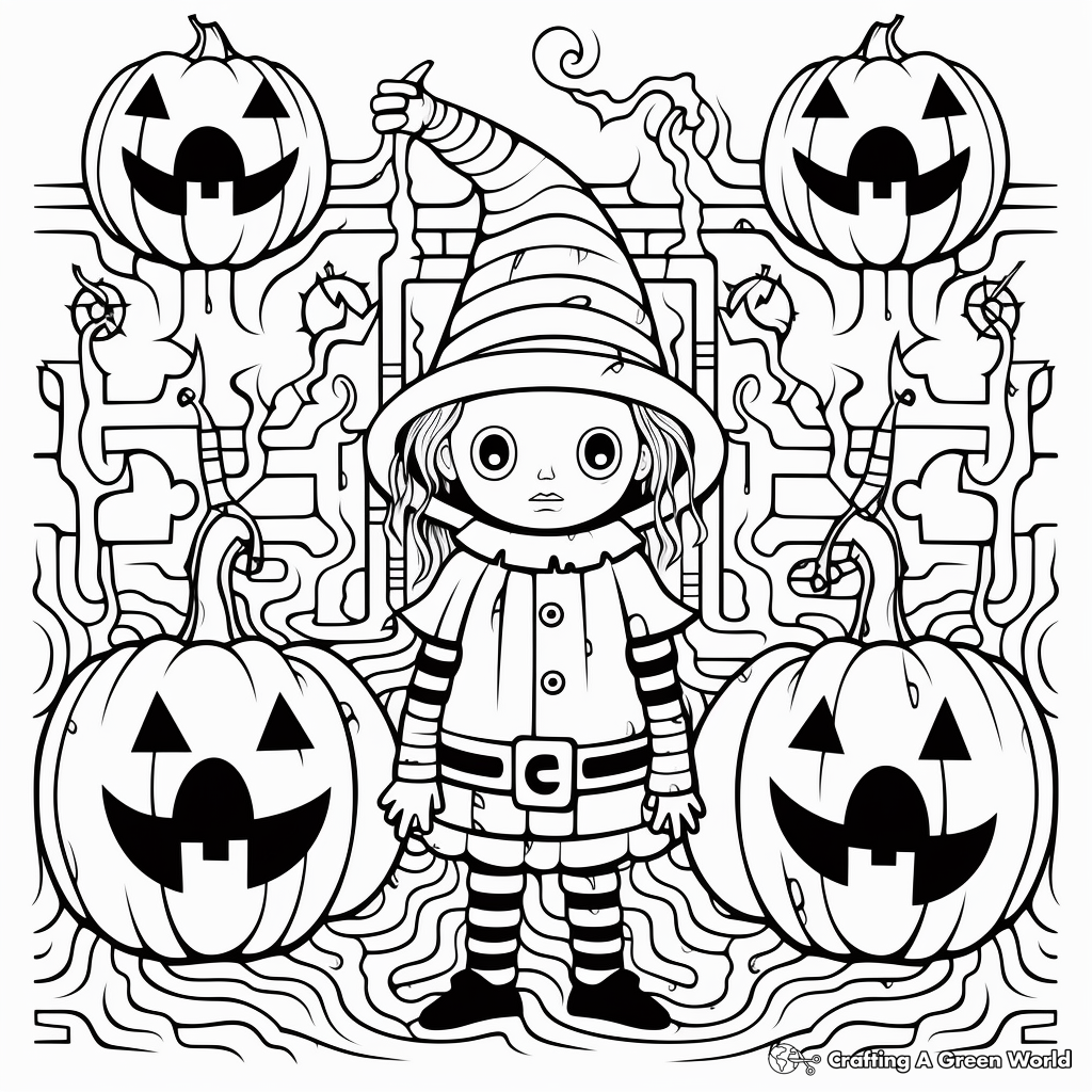 Horror coloring pages