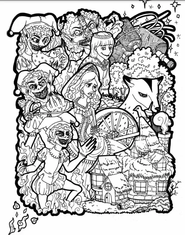 Horror malvorlagen