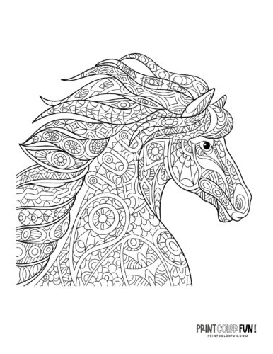 Beautiful horse coloring pages plus crafts educational games to saddle up for fun at