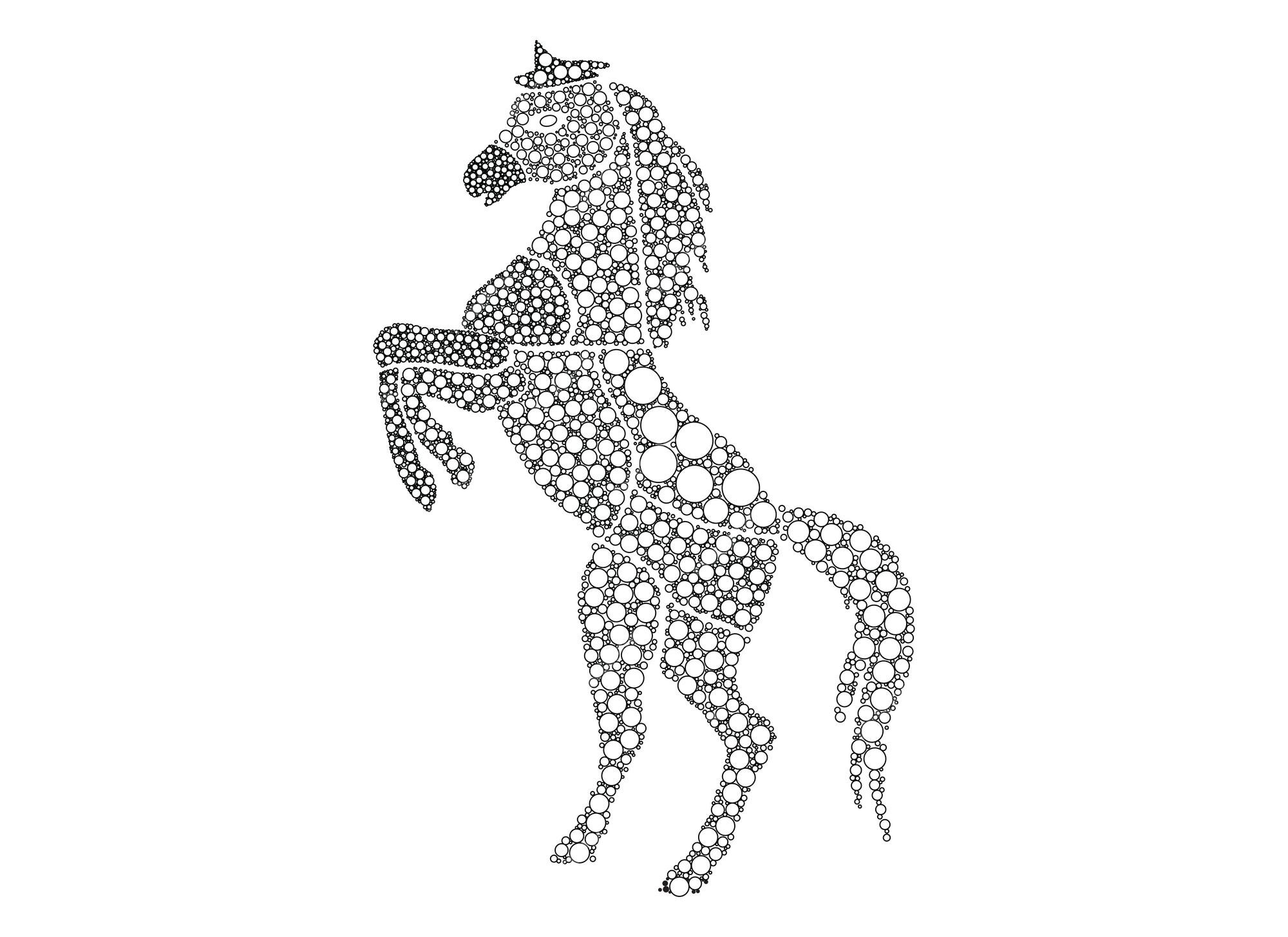 Premium vector horse coloring pages for adults print ready