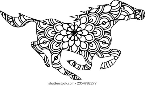 Horse mandala coloring pages photos and images