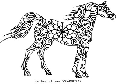 Horse mandala coloring pages photos and images