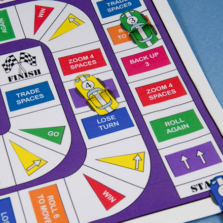 How to make diy racetrack board game