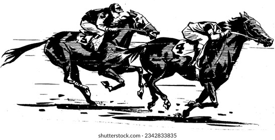 Horse race clipart photos and images