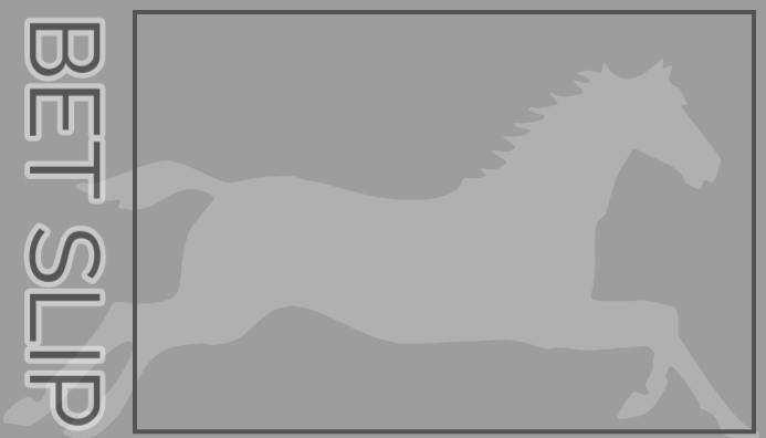 Horse racing bet slip template