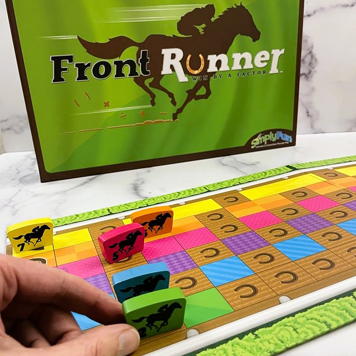 Front runner algebra math horse race board game â