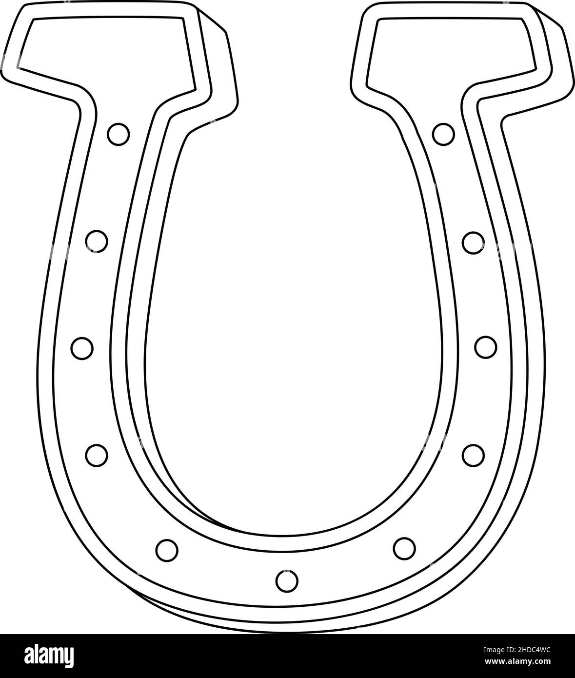 Horseshoe design black and white stock photos images
