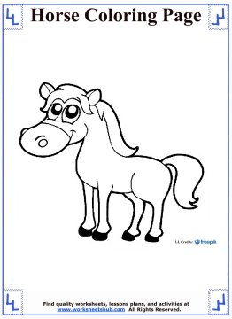 Horse coloring pages