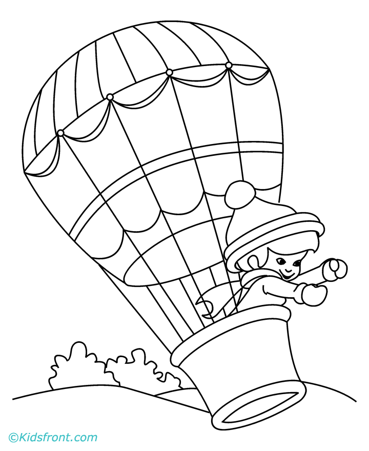 Hot air balloon coloring pages printable for free download