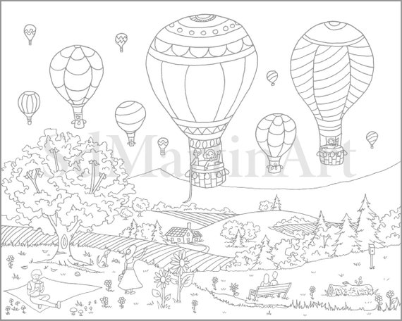 Hot air balloon happiness