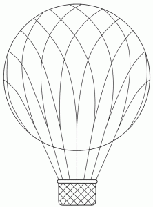 One of free hot air balloon images from birdscards vintage style with net others have bows and swags hot air balloon craft air balloon balloons