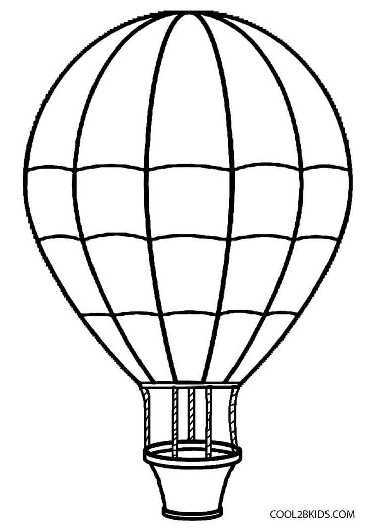 Hot air balloons art balloon template hot air balloon drawing