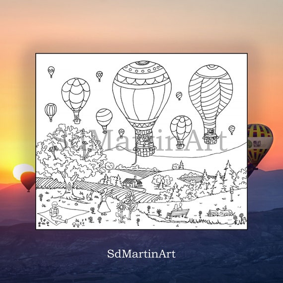 Hot air balloon happiness