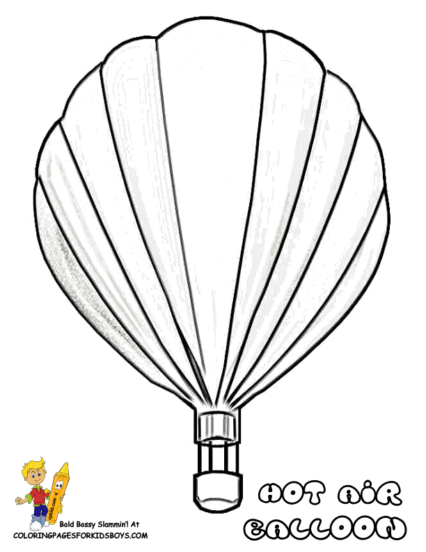 Hot air balloon coloring pages printable for free download