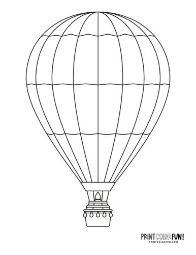 Huge hot air balloon coloring pages other fun at
