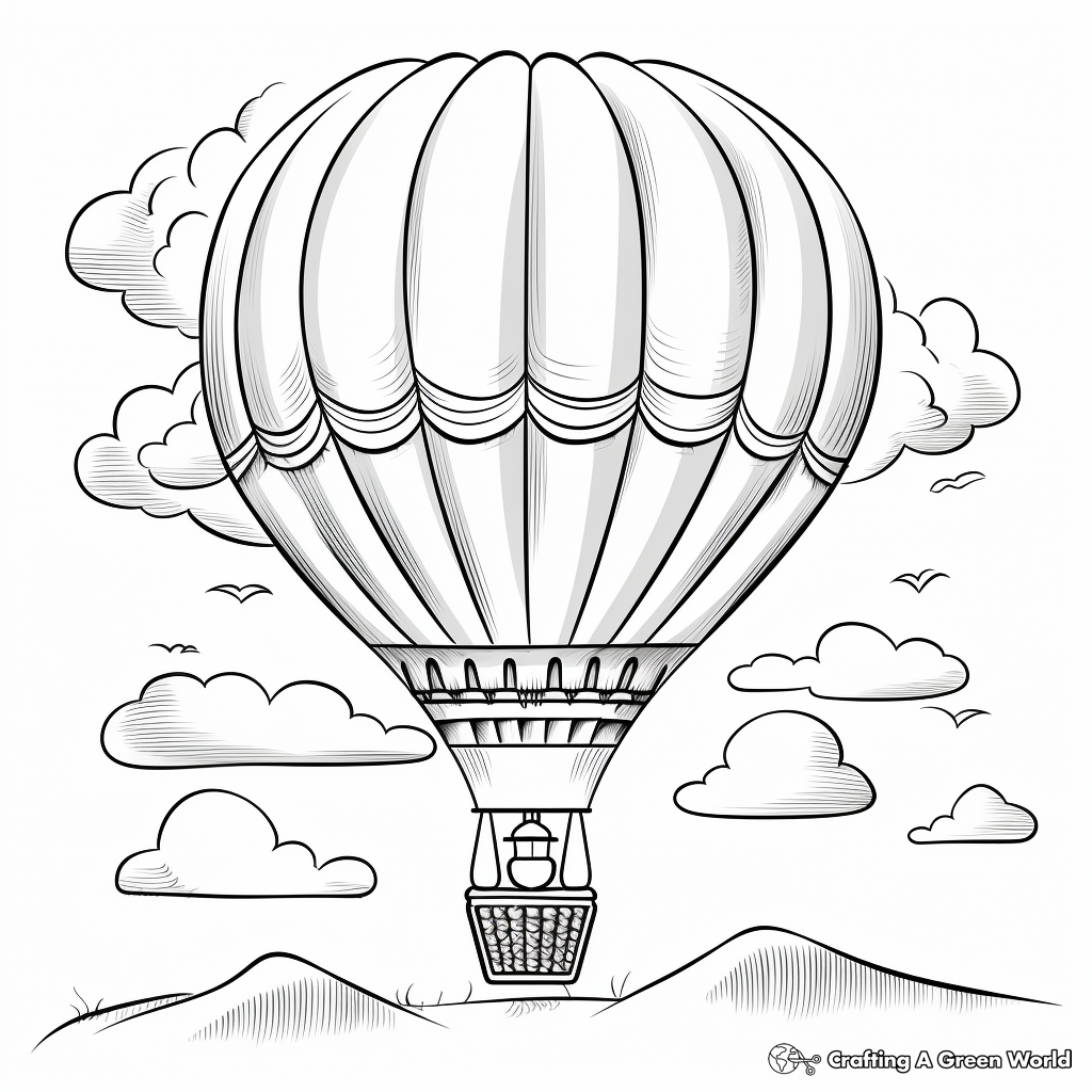Balloon coloring pages