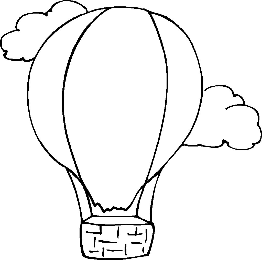 Free printable hot air balloon coloring pages for kids