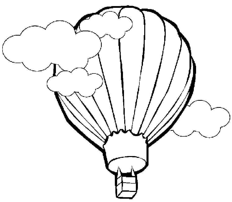 Free printable hot air balloon coloring pages for kids