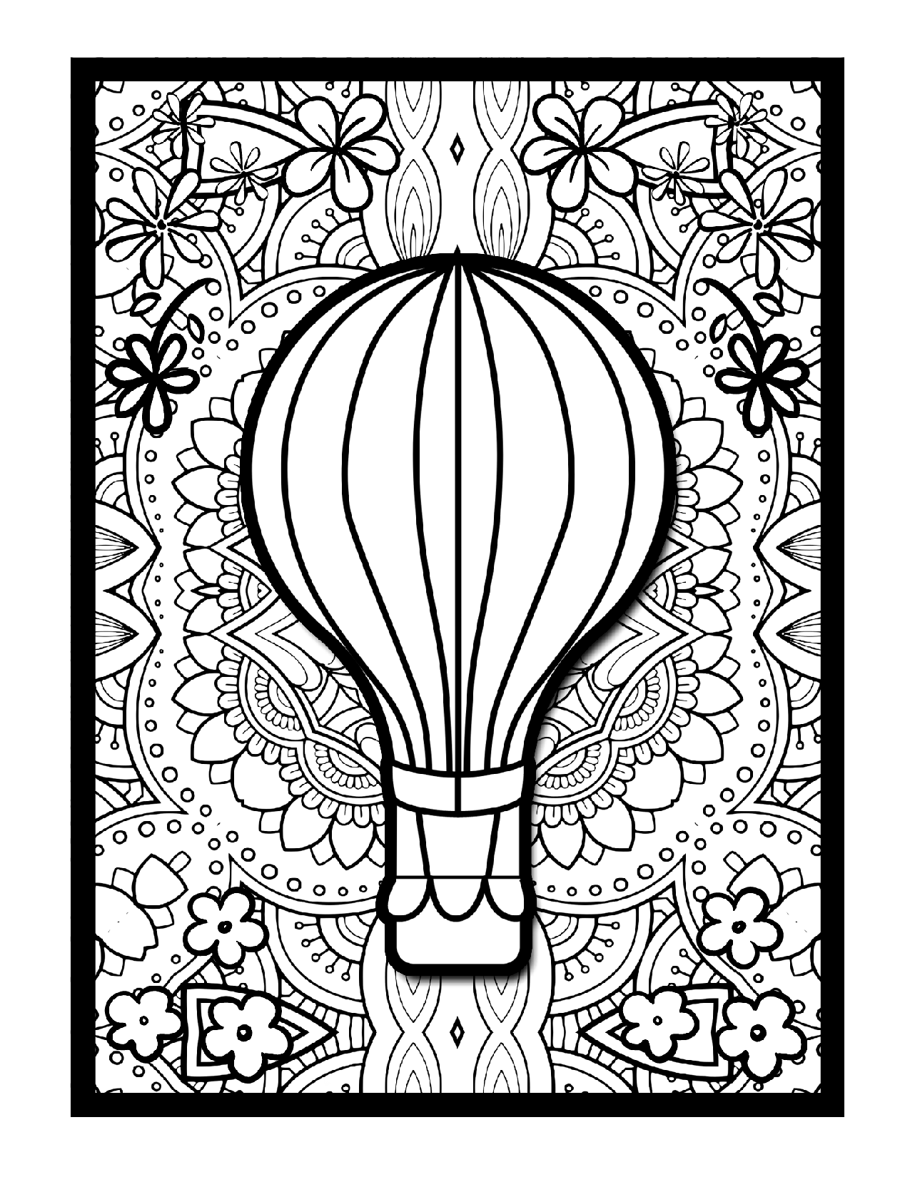 Solution mindfulness hot air balloons coloring pages