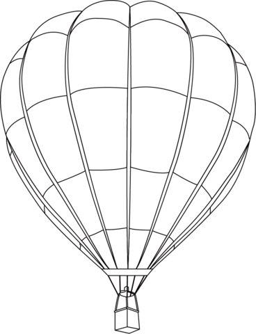Hot air balloon coloring page free printable coloring pages
