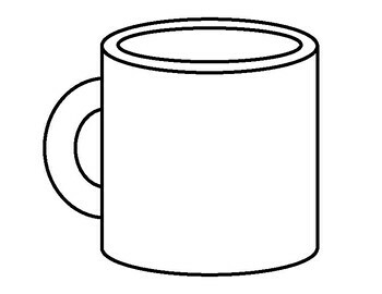 Winter art project hot cocoa art cut color january hot chocolate mug design