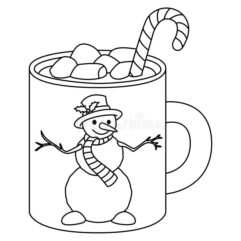 Coloring hot chocolate stock illustrations â coloring hot chocolate stock illustrations vectors clipart