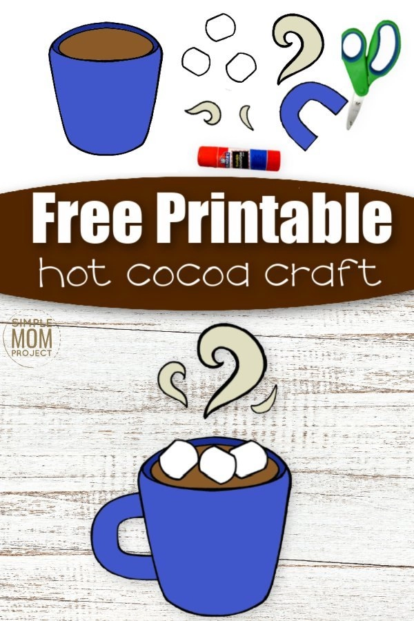 Cut and paste hot chocolate mug craft â simple mom project