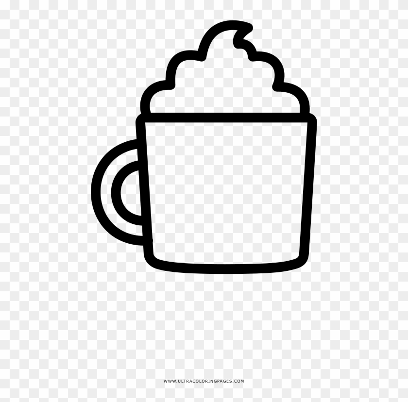 Hot chocolate coloring page