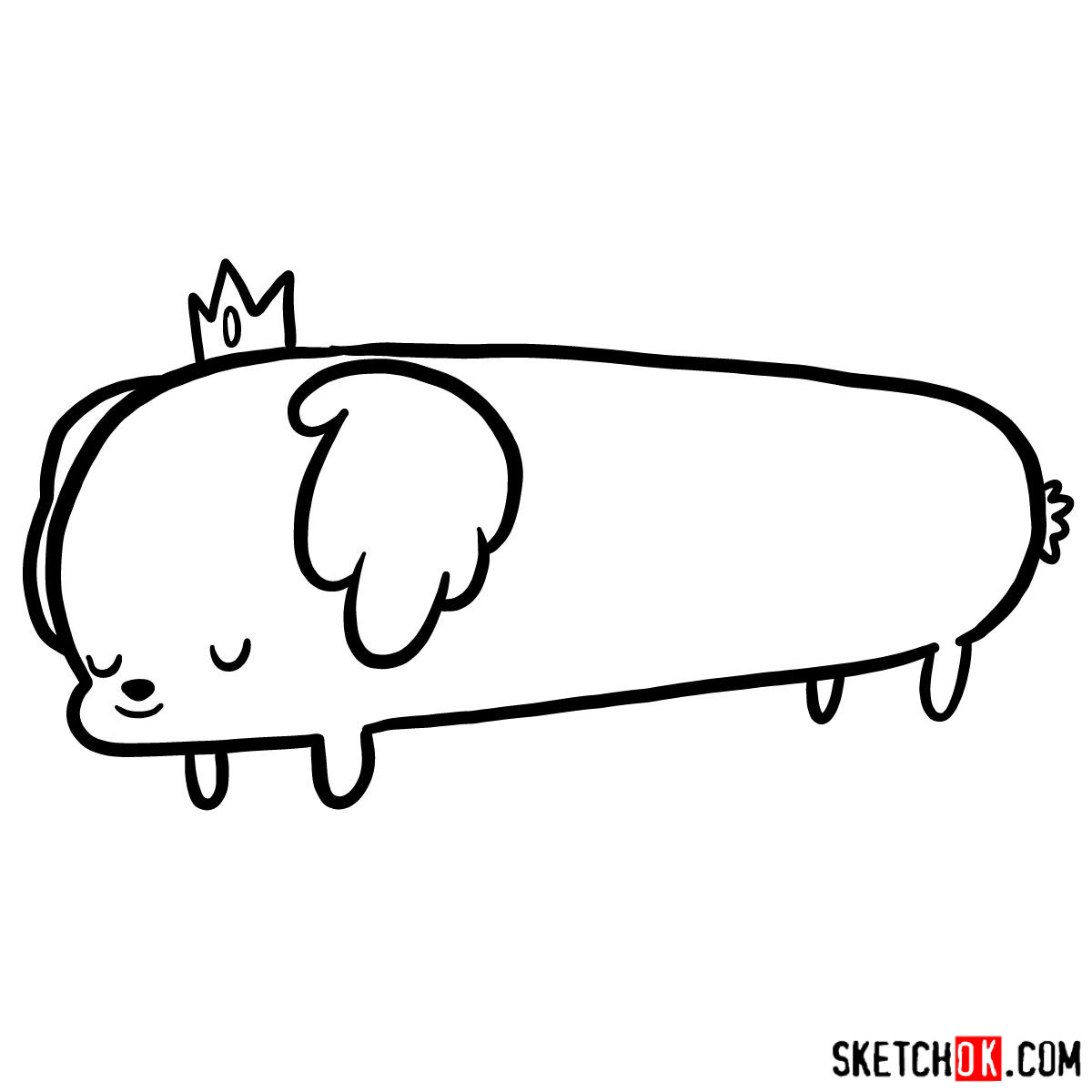 Hot dog princess coloring page â free printable pdf