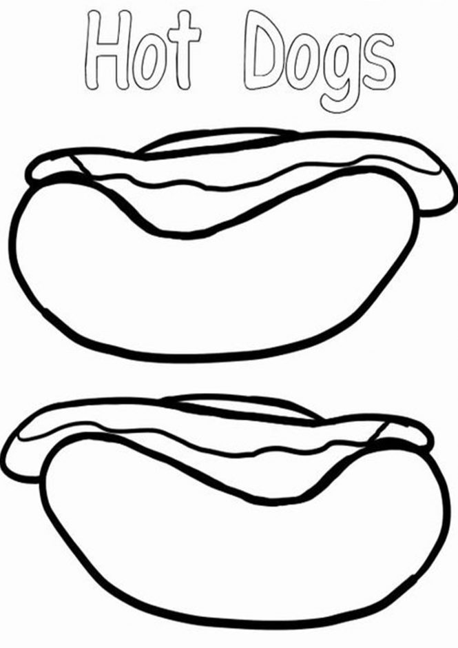 Free easy to print food coloring pages